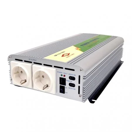 Onduleur de puissance 1500W 12V 24V-220V avec double USB-C